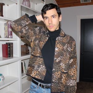 Vintage Animal Print Rug Coat